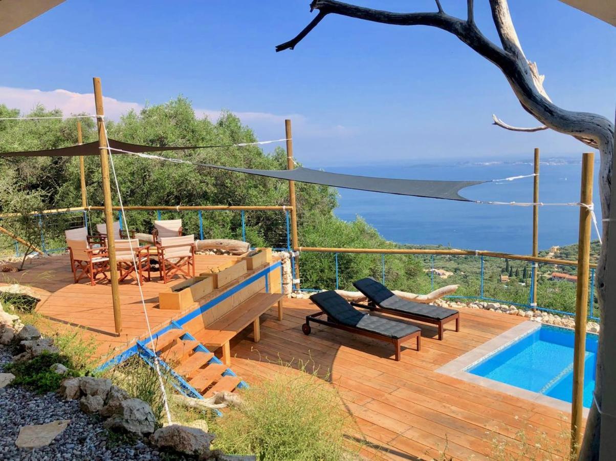 House Sienna Of Villa Intaba Best Views Corfiot Riviera Corfu Island Greece Contemporary Design Pool With Spectacular Sea Views Close To Ipsos Beach Pyrgi  Экстерьер фото